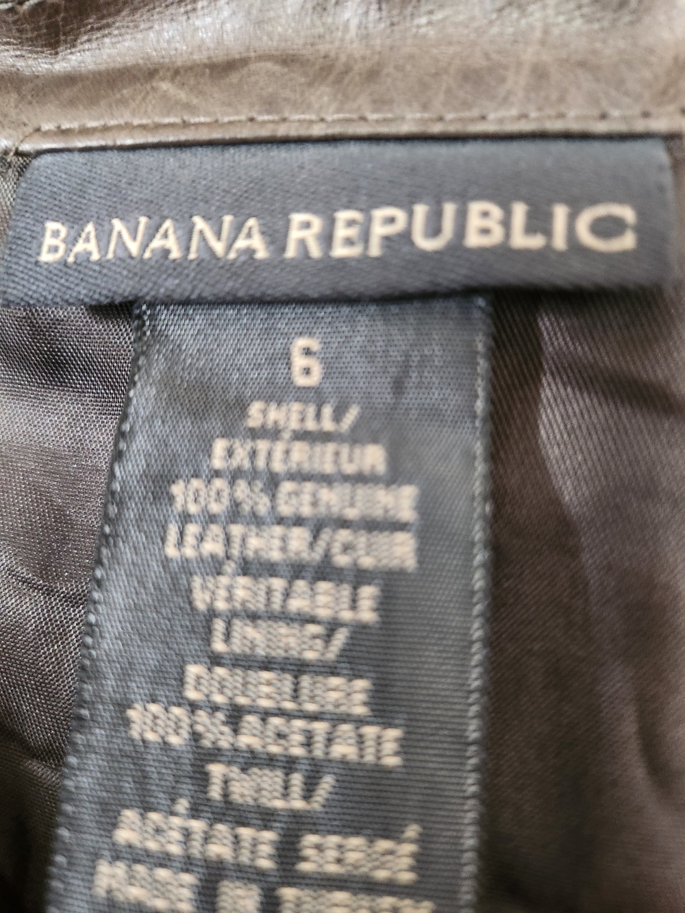 Banana Republic Brown Leather Jacket - Picture 6 of 6